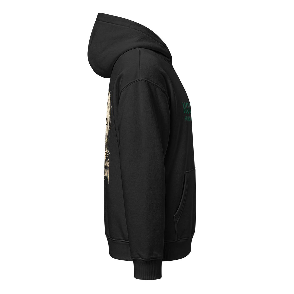 Black Moon's Having a Meltdown hooded sweatshirt, right side view