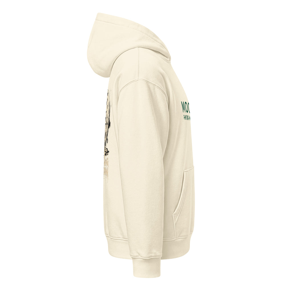 Cream Moon's Having a Meltdown hooded sweatshirt, right side view